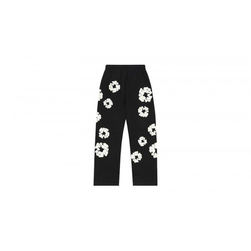 Denim Tears Cotton Wreath Baggy Sweatpants Black