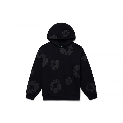 Denim Tears Cotton Wreath Hoodie Black Monochrome