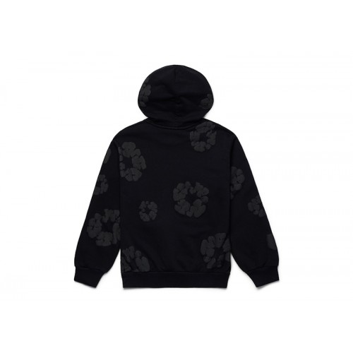 Denim Tears Cotton Wreath Hoodie Black Monochrome