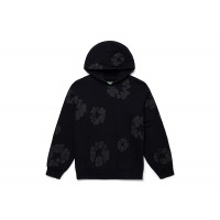Denim Tears Cotton Wreath Hoodie Black Monochrome