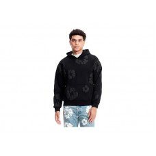 Denim Tears Cotton Wreath Hoodie Black Monochrome