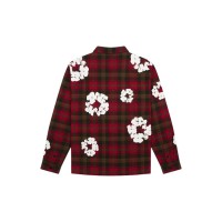 Denim Tears Cotton Wreath Pajama Shirt Red