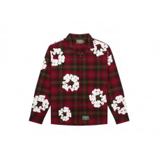 Denim Tears Cotton Wreath Pajama Shirt Red