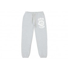 Denim Tears Cotton Wreath Peace University Sweatpant Heather Grey