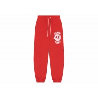 Denim Tears Cotton Wreath Peace University Sweatpant Red