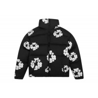 Denim Tears Cotton Wreath Puffer Jacket Black
