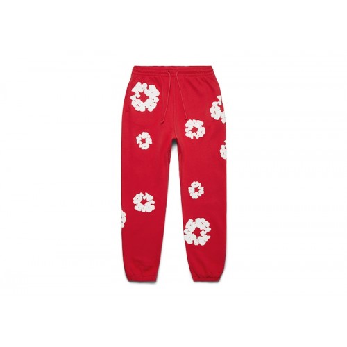 Denim Tears Cotton Wreath Sweatpant Red Denim Tears Cotton Wreath Sweatpant Red