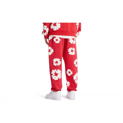 Denim Tears Cotton Wreath Sweatpant Red Denim Tears Cotton Wreath Sweatpant Red