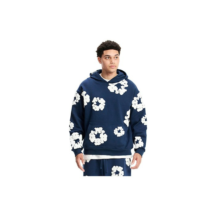 Свитшот Denim Tears Cotton Wreath Sweatshirt Navy Свитшот Denim Tears Cotton Wreath Sweatshirt Navy