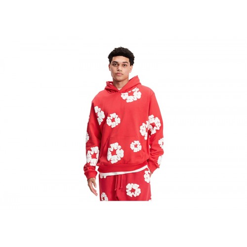 Denim Tears Cotton Wreath Sweatshirt Red Denim Tears Cotton Wreath Sweatshirt Red