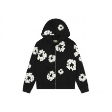 Denim Tears Cotton Wreath Zip Hoodie Black
