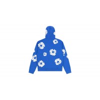 Denim Tears Cotton Wreath Zip Hoodie Blue