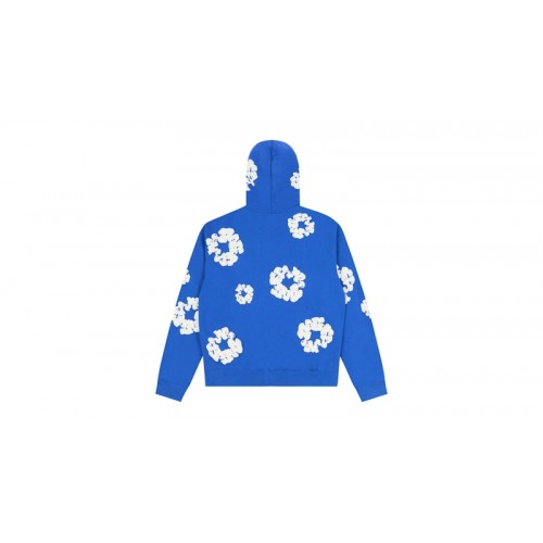 Denim Tears Cotton Wreath Zip Hoodie Blue