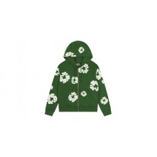 Denim Tears Cotton Wreath Zip Hoodie Green