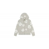 Denim Tears Cotton Wreath Zip Hoodie Grey