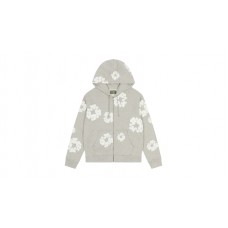 Denim Tears Cotton Wreath Zip Hoodie Grey