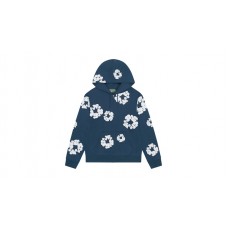 Denim Tears Cotton Wreath Zip Hoodie Navy