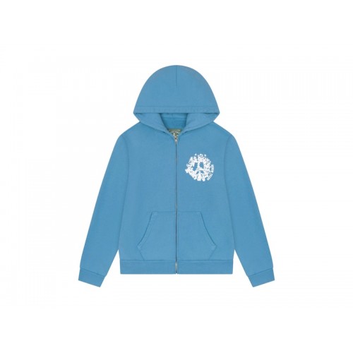Denim Tears Denim University Zip Hoodie Light Blue
