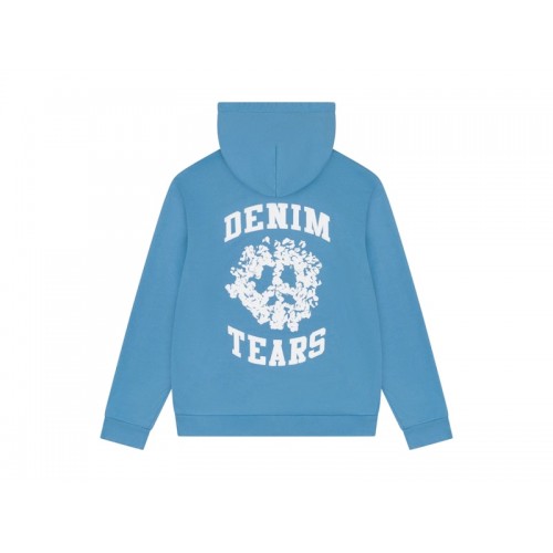 Denim Tears Denim University Zip Hoodie Light Blue