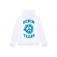 Denim Tears Denim University Zip Hoodie White