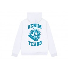 Denim Tears Denim University Zip Hoodie White