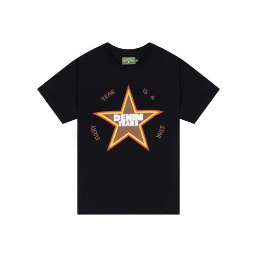 Denim Tears Every Tear Is A Star Tee Black