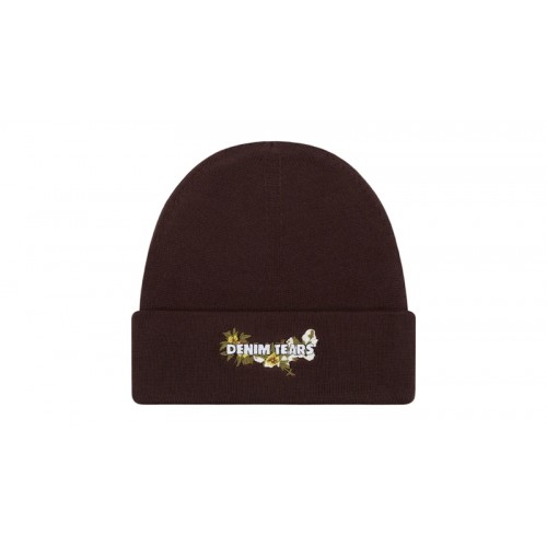 Denim Tears Floral Beanie Brown