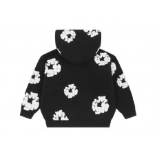 Denim Tears Kids Cotton Wreath Zip Hoodie Black