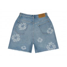 Denim Tears Laser Wreath Denim Short Blue