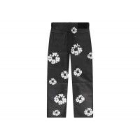 Denim Tears x Levis Leather Cotton Wreath Jeans Black Denim