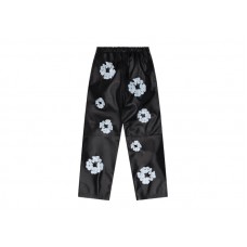 Denim Tears Leather Cotton Wreath Sweatpant Black