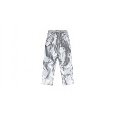 Denim Tears Leather Cotton Wreath Sweatpant Silver