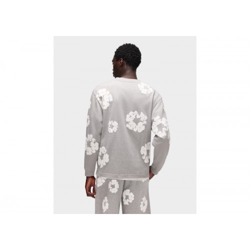 Denim Tears Long Sleeve Cotton Wreath T-shirt Grey