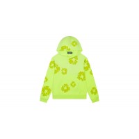 Denim Tears Mono Cotton Wreath Hoodie Neon Green