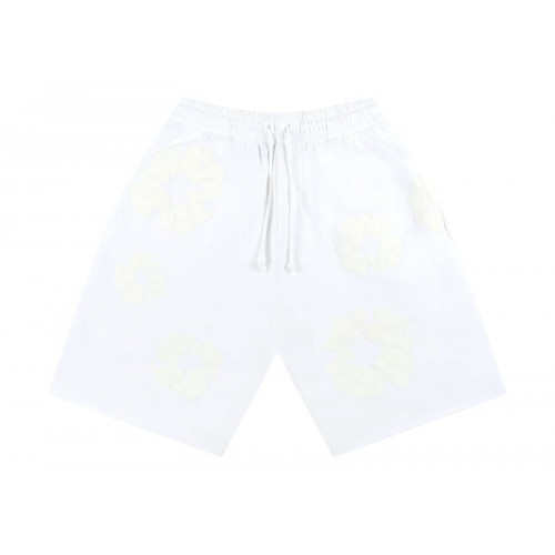 Denim Tears Mono Cotton Wreath Shorts White