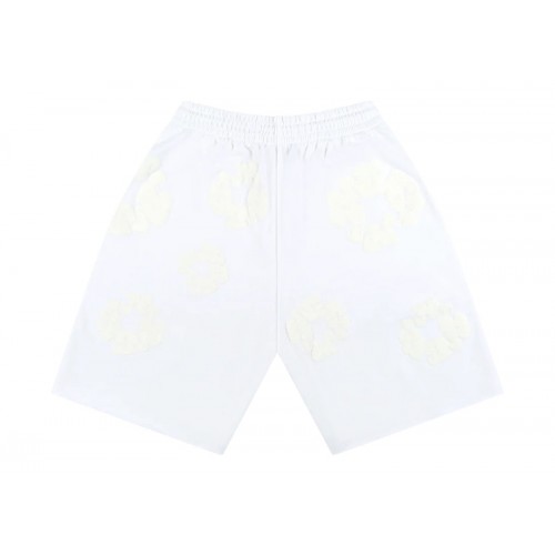 Denim Tears Mono Cotton Wreath Shorts White