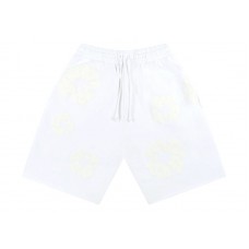 Denim Tears Mono Cotton Wreath Shorts White