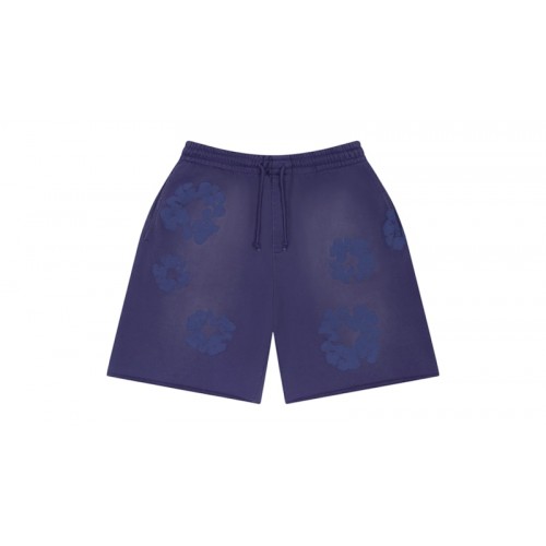 Denim Tears Mono Cotton Wreath Sweat Shorts Washed Blue