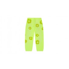 Denim Tears Mono Cotton Wreath Sweatpants Neon Green