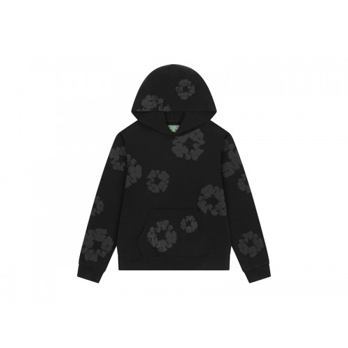 Denim Tears Mono Wreath Hoodie Black