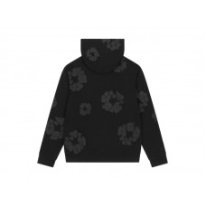 Denim Tears Mono Wreath Hoodie Black