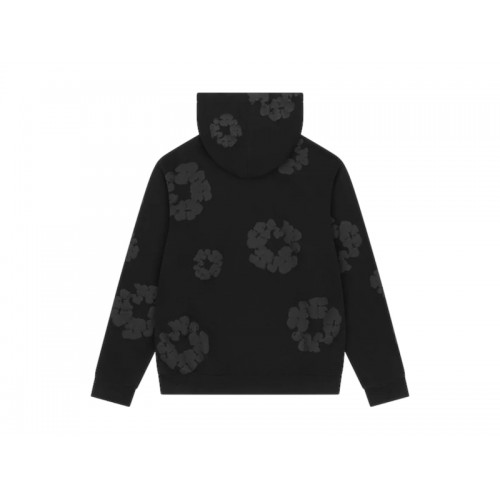 Denim Tears Mono Wreath Hoodie Black