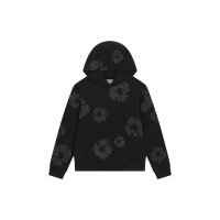 Denim Tears Mono Wreath Hoodie Black