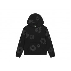 Denim Tears Mono Wreath Hoodie Black