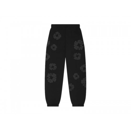 Denim Tears Mono Wreath Sweatpants Black