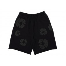 Denim Tears Mono Wreath Sweatshorts Black