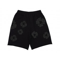 Denim Tears Mono Wreath Sweatshorts Black