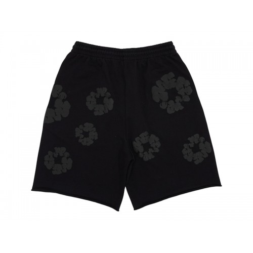 Denim Tears Mono Wreath Sweatshorts Black