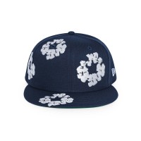 Denim Tears New Era Cotton Wreath 59/50 Cap Navy