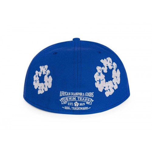 Denim Tears New Era Cotton Wreath 59/50 Cap Royal Blue